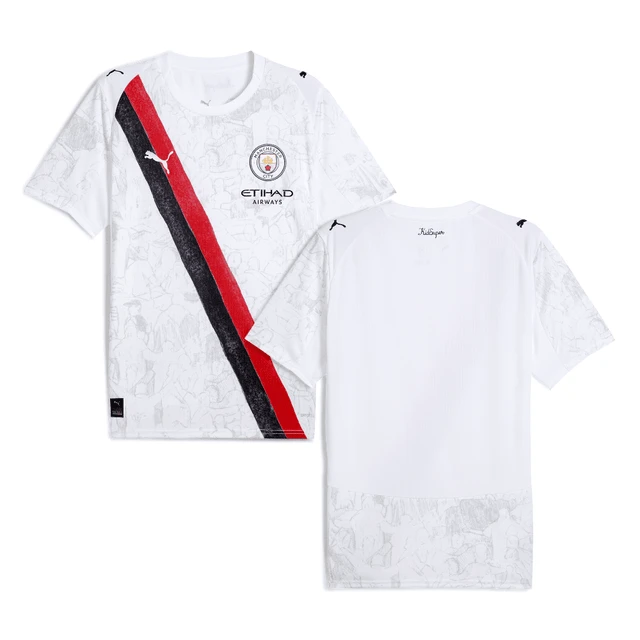 Manchester City 2025-26 Match Jersey – White by Soccer Jersey