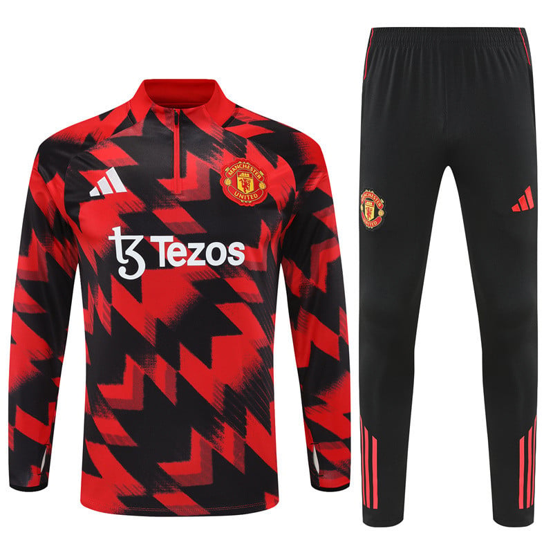 Manchester United 2025-26 Soccer Training Set – Fierce Red by Soccer Jersey