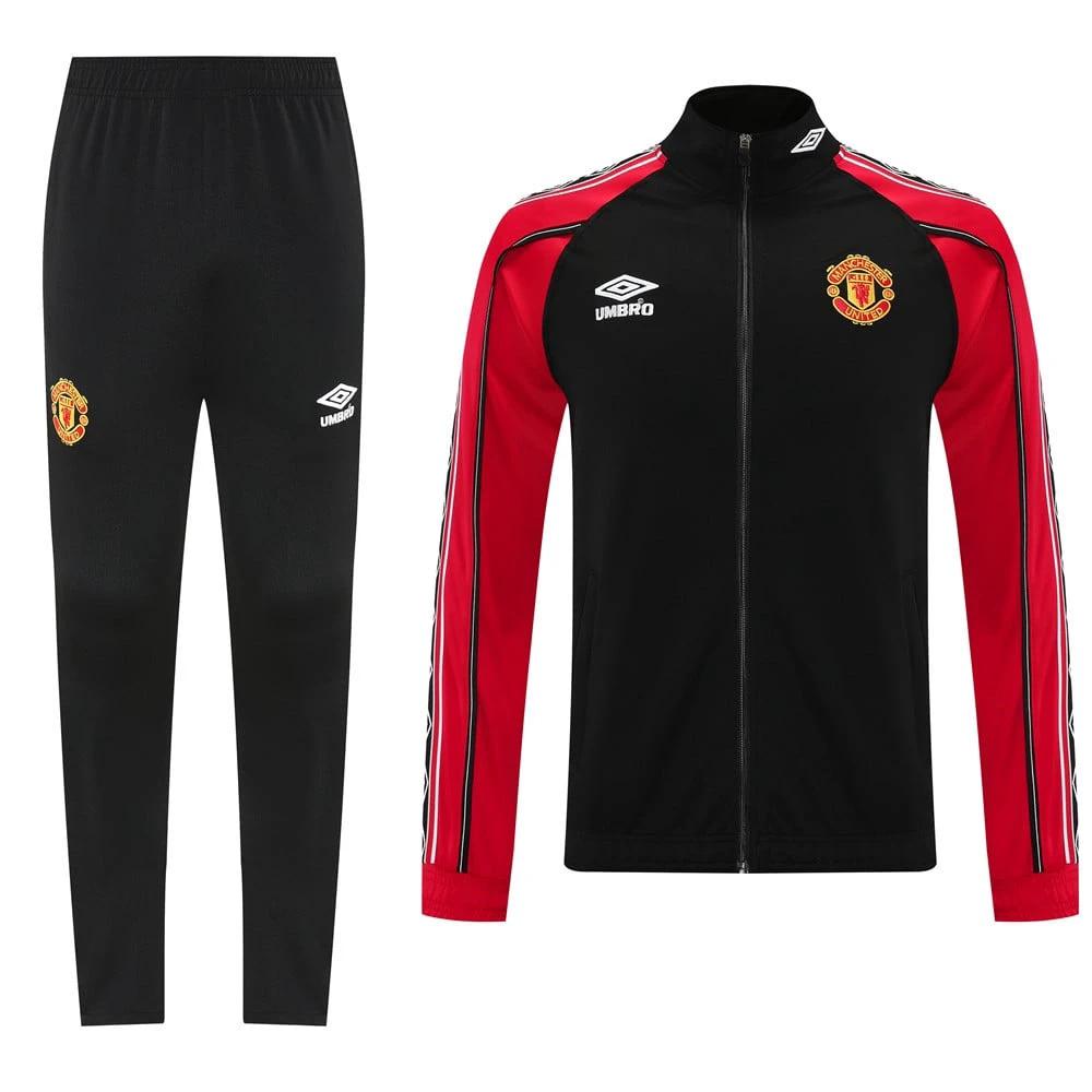 Manchester United 2025-26 Soccer Training Set – Red Black Retro by Soccer Jersey