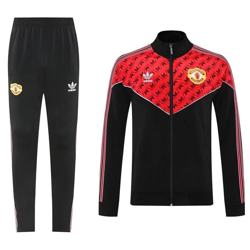 Manchester United 2025-26 Soccer Training Set – Red&Black Retro by Soccer Jersey
