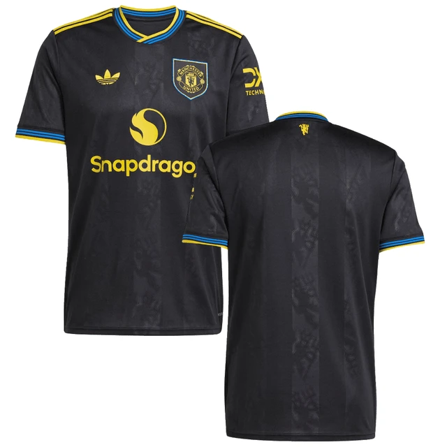 Manchester United 2025-26 Third Match Jersey – Black by Soccer Jersey