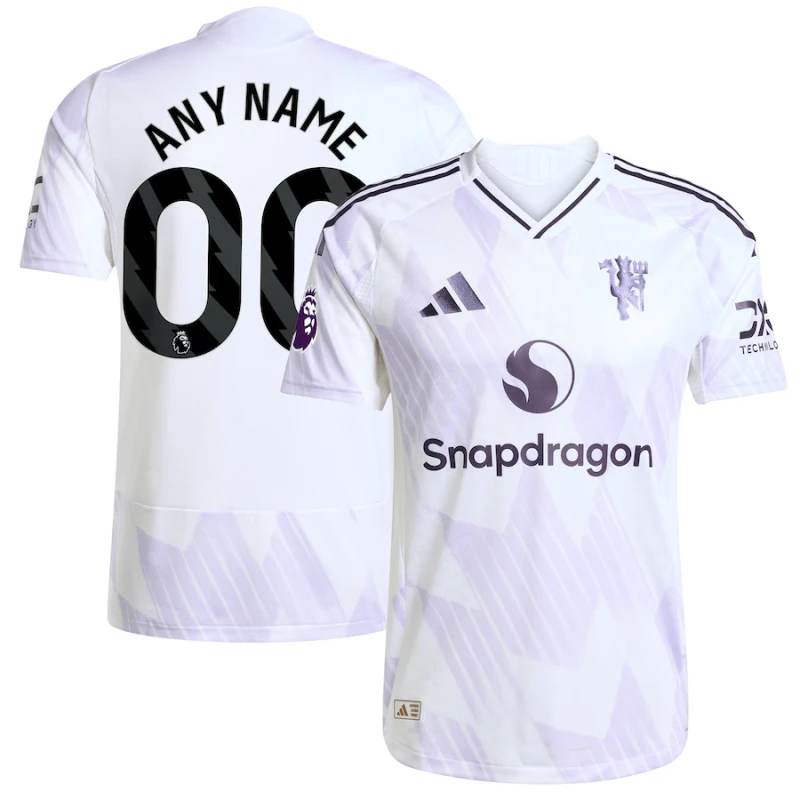 Manchester United Away 2025-26 Customize Match Jersey – White by Soccer Jersey