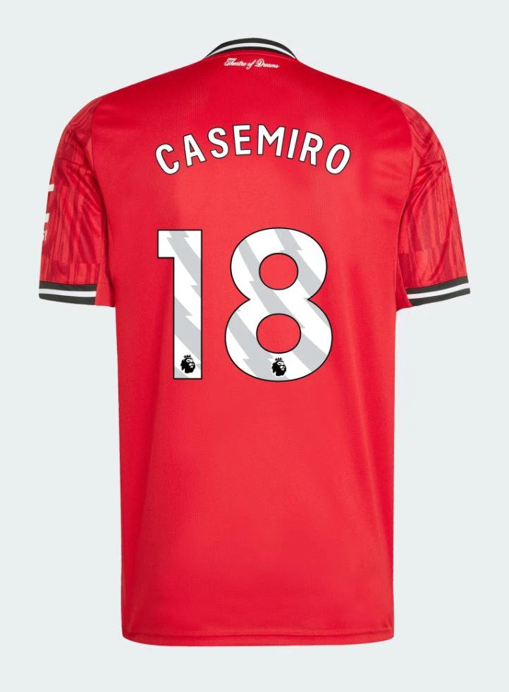 Manchester United Home 2025-26 CASEMIRO 18 Match Jersey – Red by Soccer Jersey