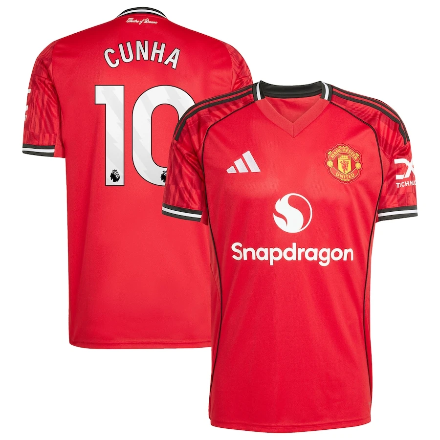 Manchester United Home 2025-26 CUNHA 10 Match Jersey – Red by Soccer Jersey