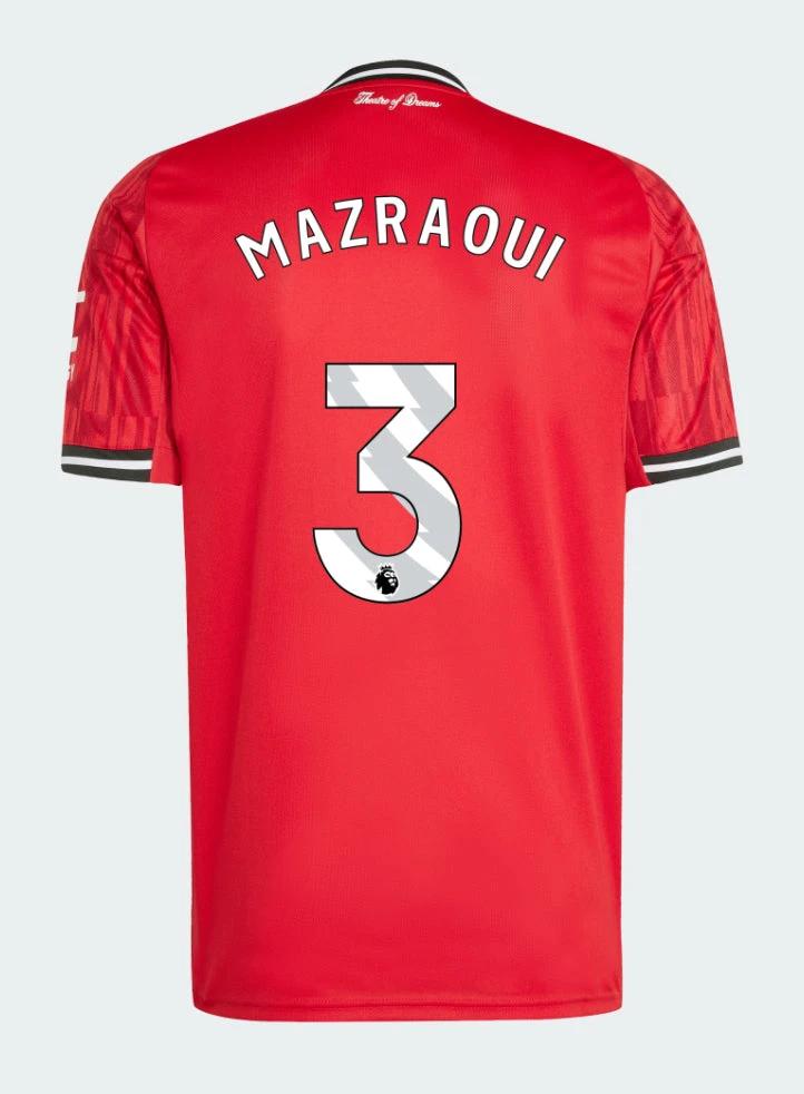 Manchester United Home 2025-26 MAZRAOUI 3 Match Jersey – Red by Soccer Jersey