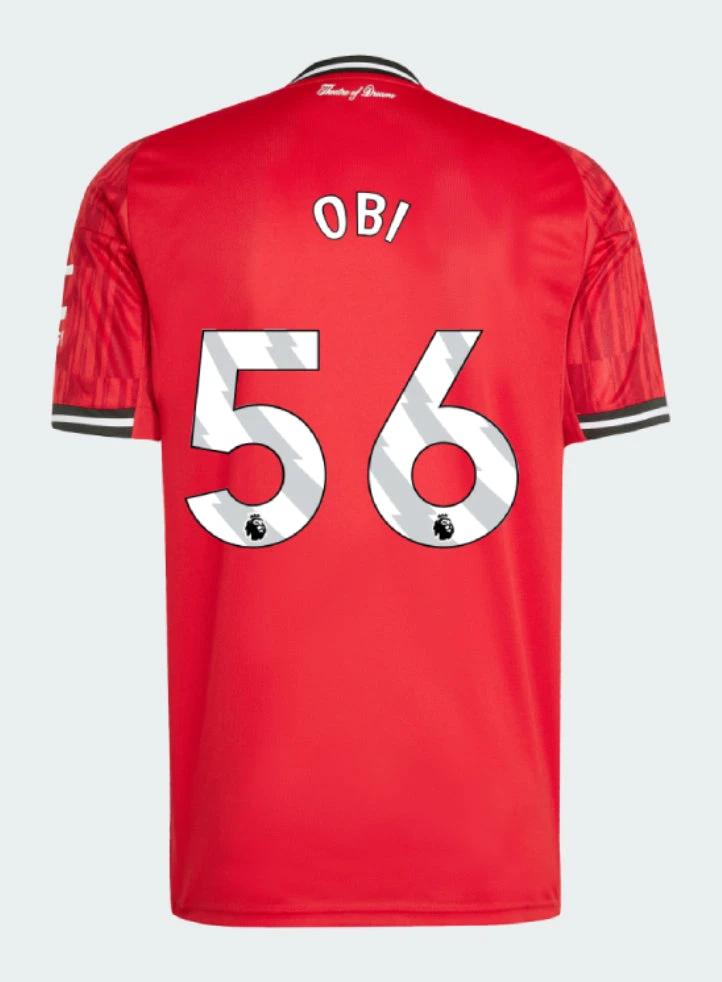Manchester United Home 2025-26 OBI 56 Match Jersey – Red by Soccer Jersey