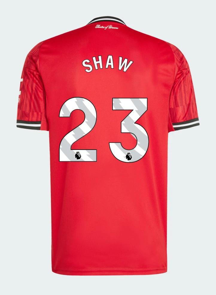 Manchester United Home 2025-26 SHAW 23 Match Jersey – Red by Soccer Jersey