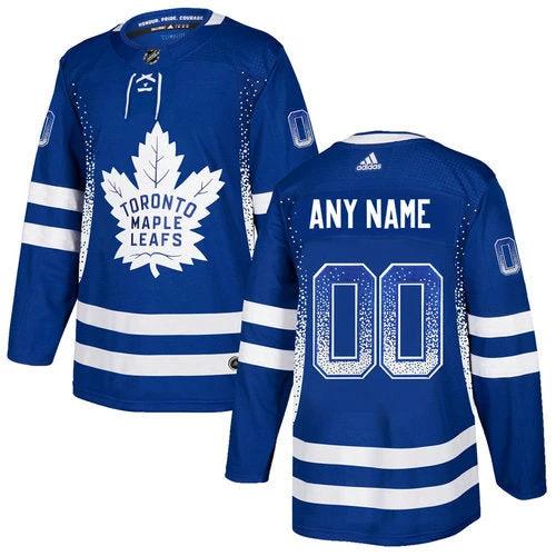 Maple Leafs Blue Customized Drift Fashion Jersey by Hockey David