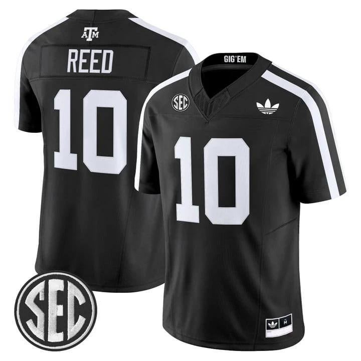 Marcel Reed Jersey #10 Texas A&M Aggies 2025 Vapor V2 Stitched Black by NCAA Football Jersey
