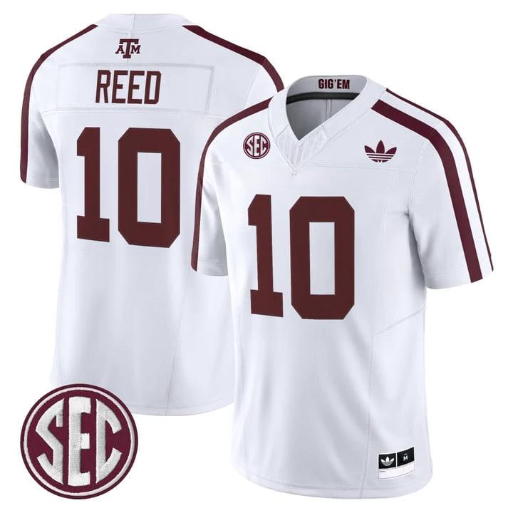 Marcel Reed Jersey #10 Texas A&M Aggies 2025 Vapor V2 Stitched by My Store NCAA Football Jerseys