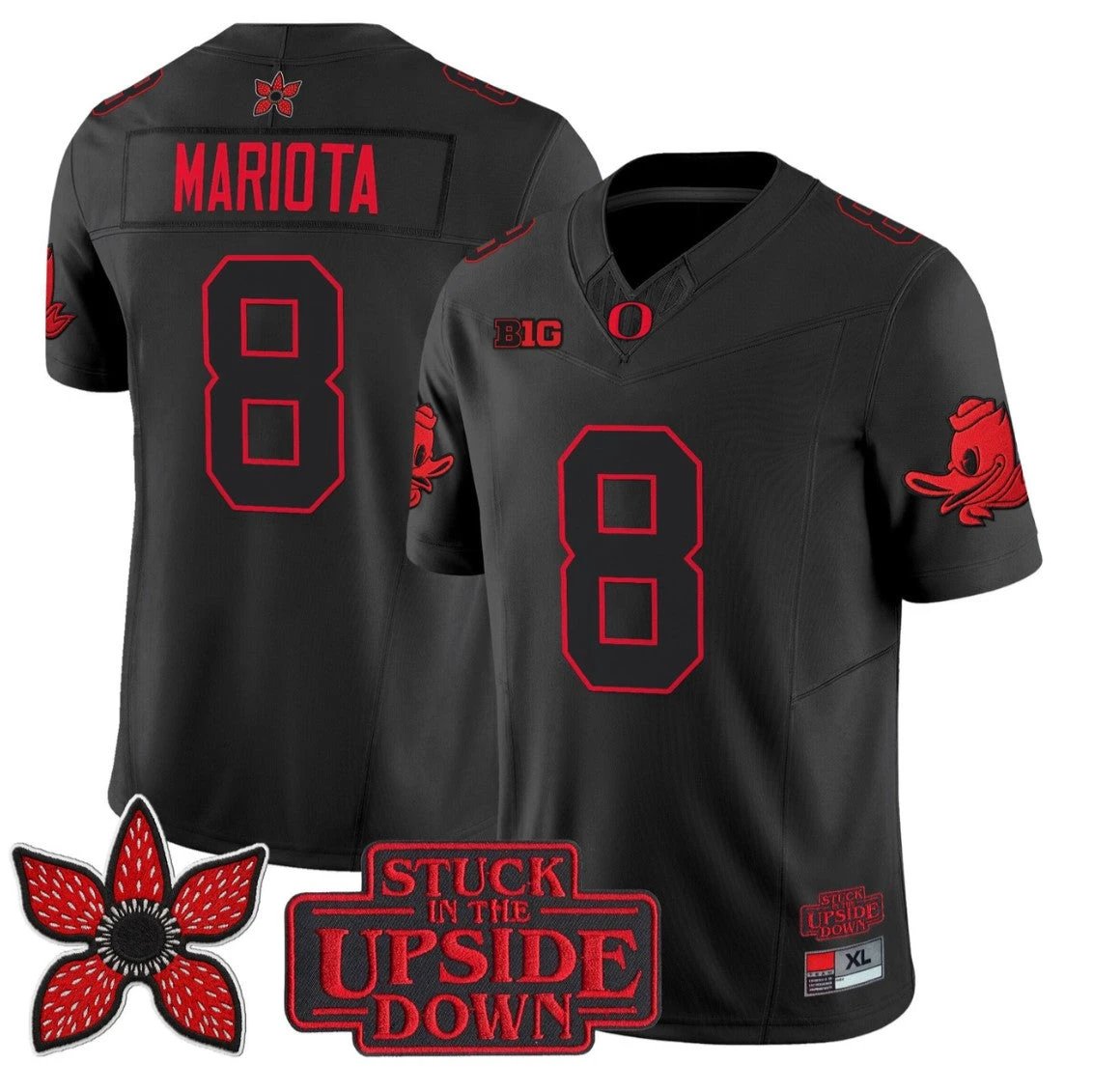 Marcus Mariota Jersey #8 Oregon Ducks Stranger Things Edition Limited Stitched by NCAA Football Jersey