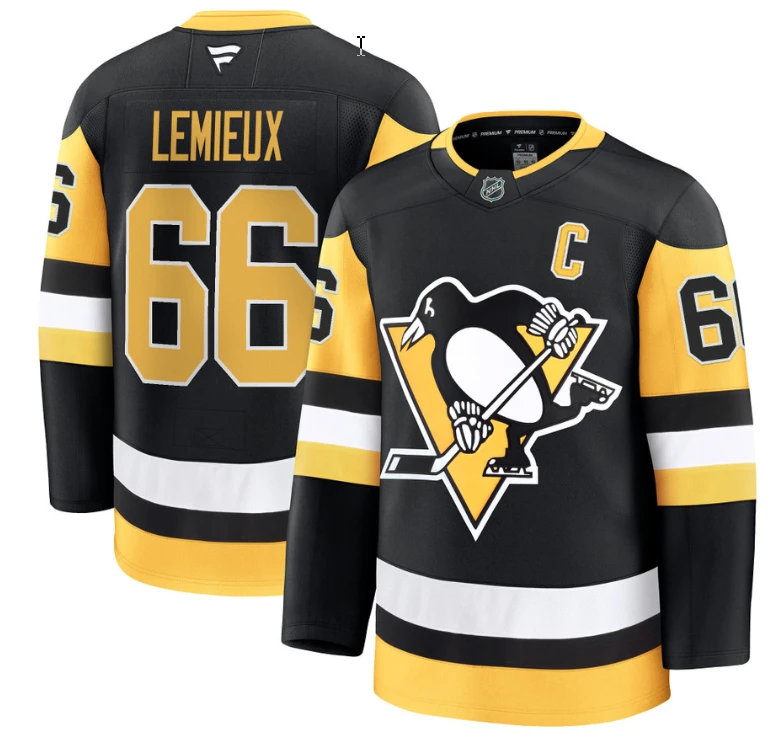 Mario Lemieux Jersey #66 Pittsburgh Penguins 2025 Premium All Stitched by Hockey David