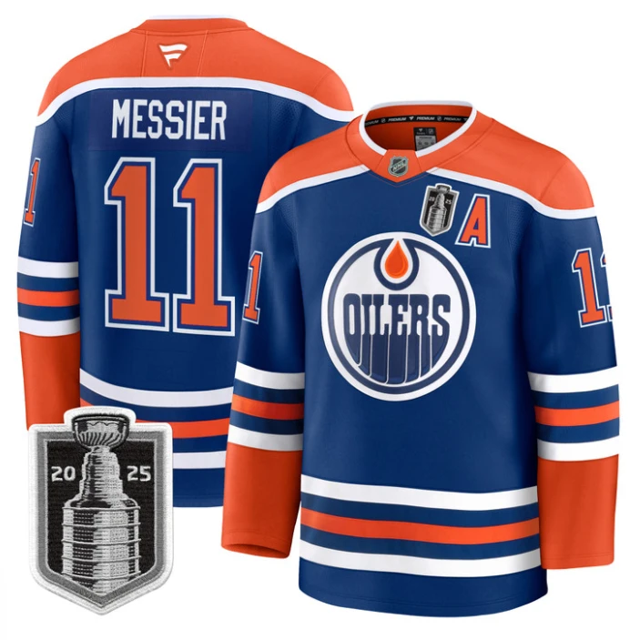 Mark Messier Jersey #11 Edmonton Oilers 2025 Stanley Cup Final Stitched Home by Hockey David