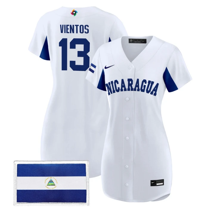 Mark Vientos Jersey #13 Nicaragua 2026 World Baseball Dress Stitched by My Store