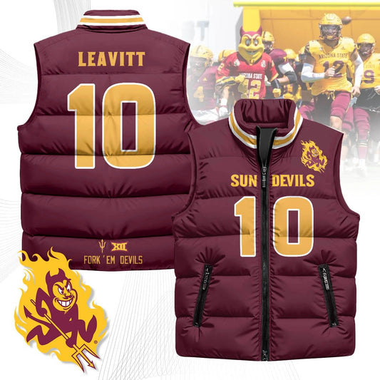Arizona State Sun Devils Unisex Puffer Vest by Arizona State Sun Devils