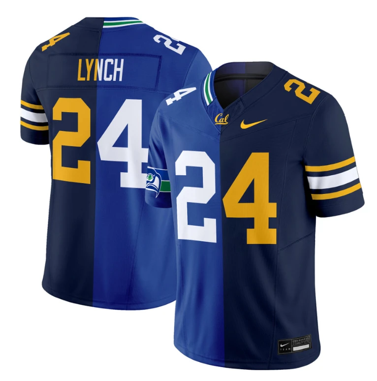 Marshawn Lynch Jersey #24 California Golden Bears Split Vapor Limited Football by NCAA Football Jersey