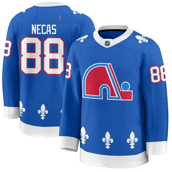 Martin Necas Jersey #88 Colorado Honour Quebec Nordiques Throwback Stitched by Hockey David