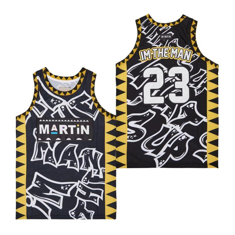 Martin #23 Im The Man Movie Basketball Jersey Black by My store basketball