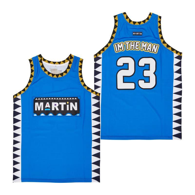 Martin #23 Im The Man Movie Basketball Jersey Blue by My store basketball
