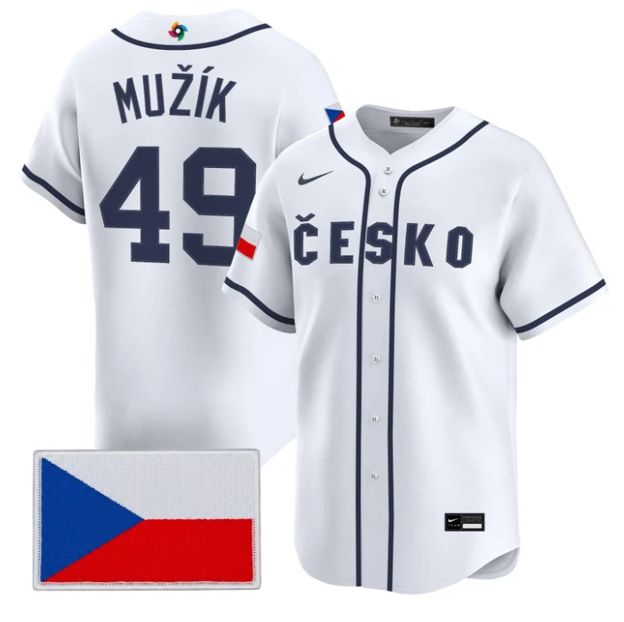 Martin Mužík Jersey #49 Team Czechia 2026 World Baseball Stitched by My Store
