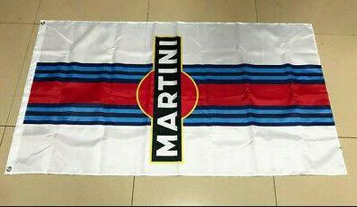 Martini Racing Motor Flag 3X5 Ft Polyester Banner USA 90x150cm by flagsjustdoit