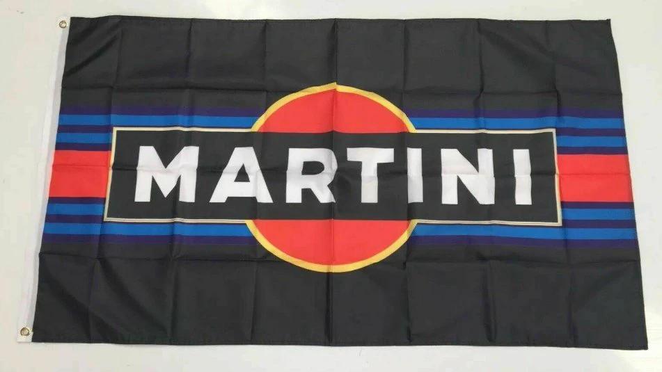 Martini Racing Style2 Banner Flag Car Oil Brake Fluid Mechanic Workshop Man Cave 3x5ft by flagsjustdoit