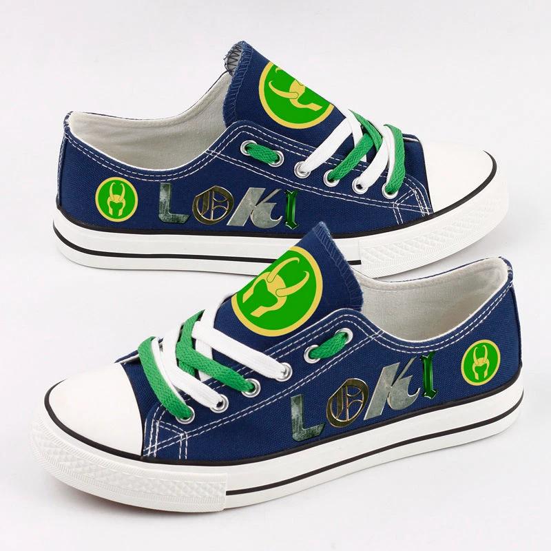 Marvel Loki Low Top Canvas Sport Sneakers Shoes For Men Women Fans by Crocs