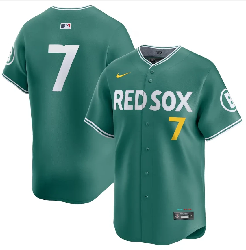 Masataka Yoshida Jersey #7 Red Sox Green 2025 City Connect Limited Stitched by My Store
