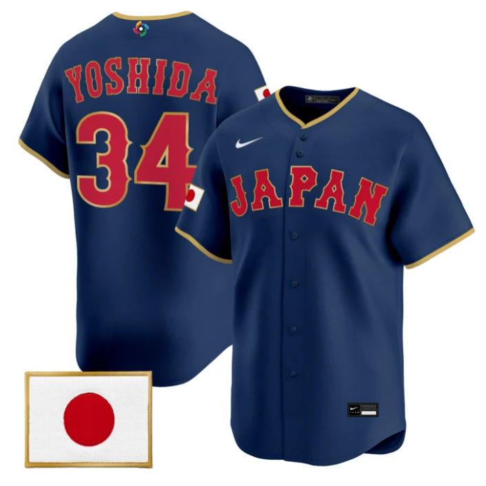 Masataka Yoshida Jersey #34 Team Japan World Baseball Classic 2026 Stitched by My Store