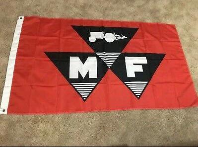 Massey Ferguson White Red Flag 3X5 Ft Polyester Banner USA 90x150cm by flagsjustdoit