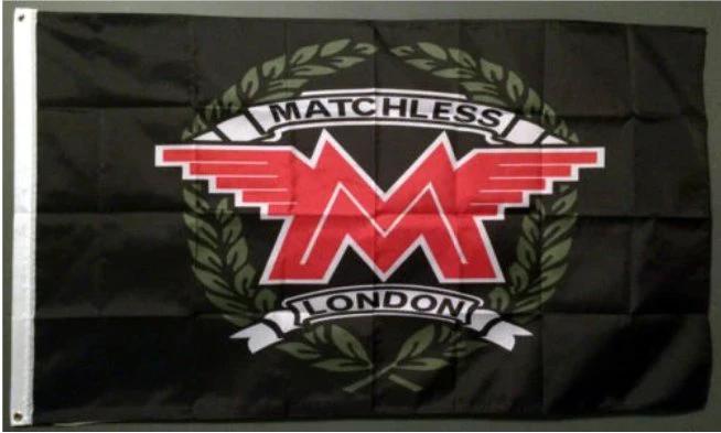 Matchless Motorcycle London M Logo Flag 3X5 Ft Polyester Banner USA 90x150cm by flagsjustdoit