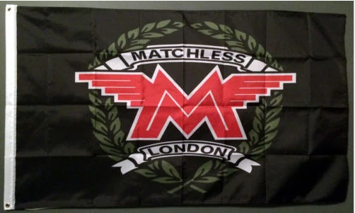 Matchless Motorcycle London M LOGO Flag-3x5 FT Banner-100% polyester by flagsshop