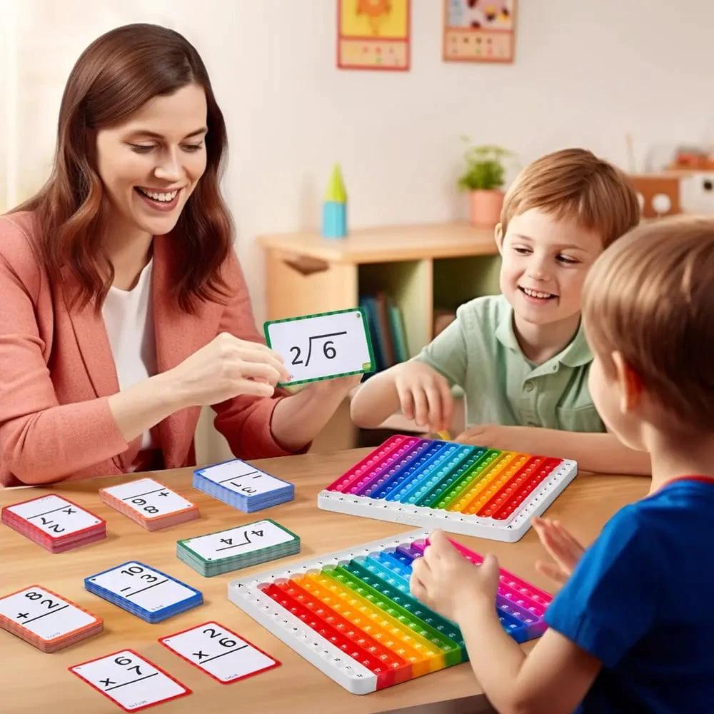 Math-Fidget-Game – Interactive Learning Cards with Pop-It Function! by BowLift