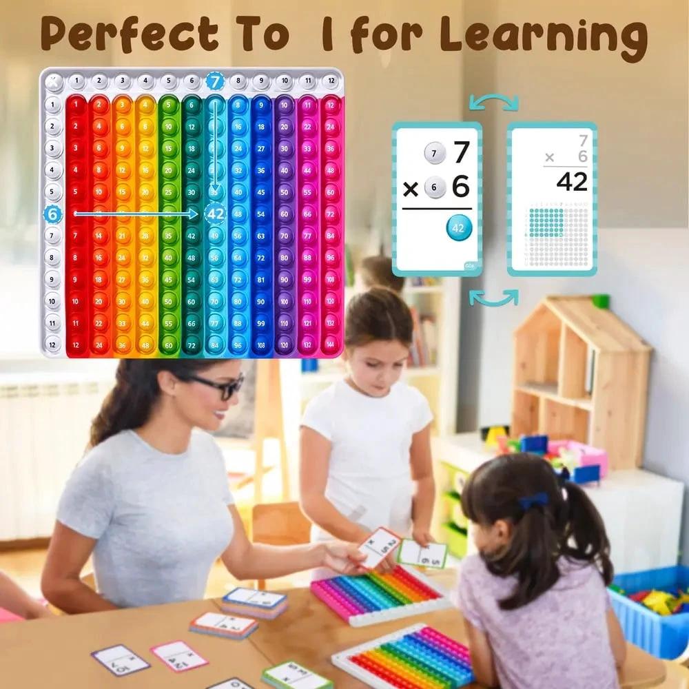 Math-Fidget-Game – Interactive Learning Cards with Pop-It Function! by BowLift