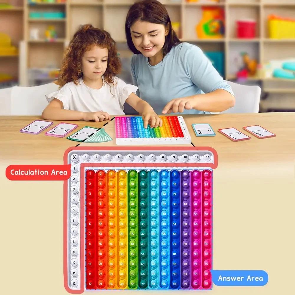 Math-Fidget-Game – Interactive Learning Cards with Pop-It Function! by BowLift
