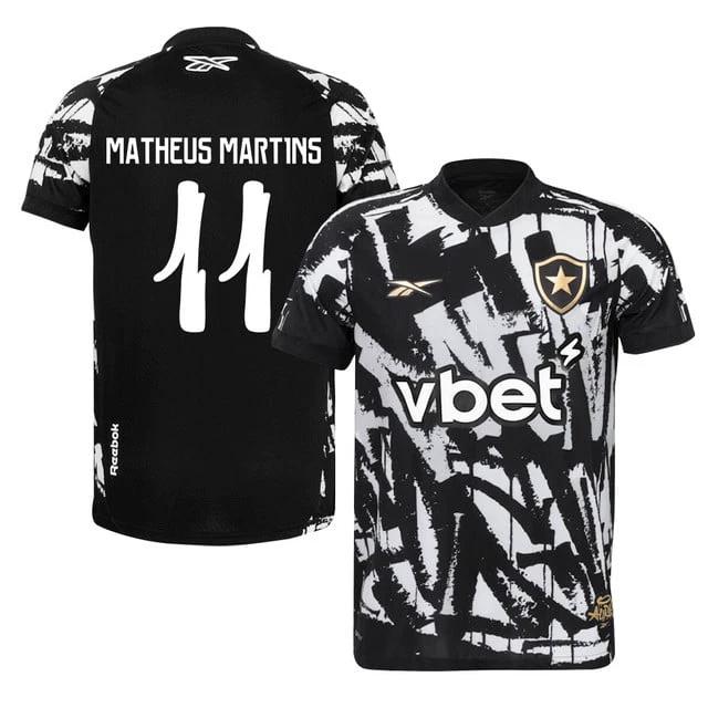 Matheus Martins #11 Botafogo 2025-26 Fourth Jersey – Black by Soccer Jersey