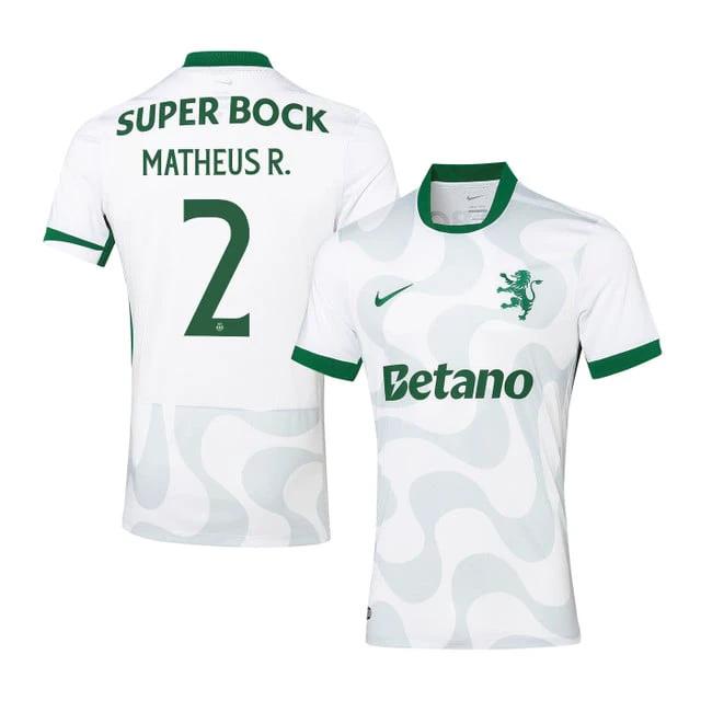 Matheus Reis 2 Sporting CP 2025-26 Third Match Jersey – White by Soccer Jersey