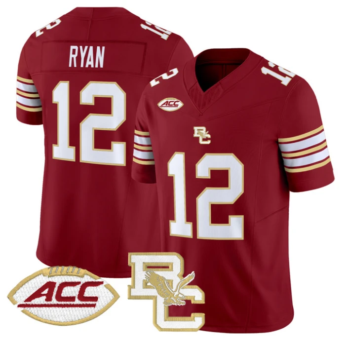 Matt Ryan Jersey #12 Boston College Eagles 2025 Vapor Stitched Maroon by NCAA Football Jersey