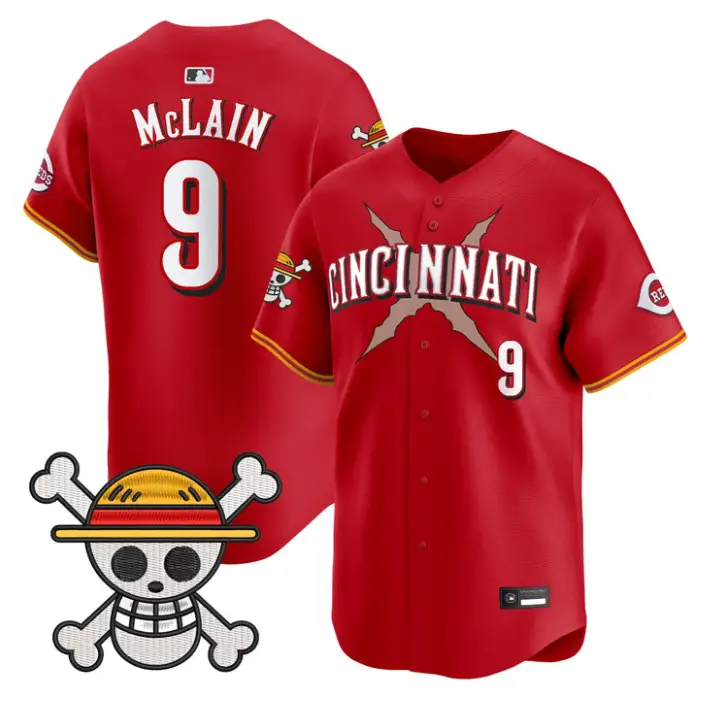 Matt McLain Jersey #9 Cincinnati Reds One Piece Premier Stitched by My Store