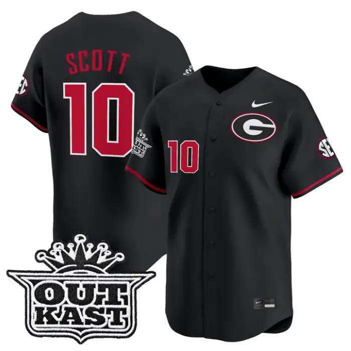 Matt Scott Jersey #10 Georgia Bulldogs Baseball 2026 Outkast Stitched by My Store