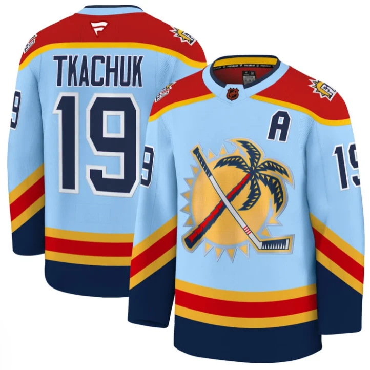 Matthew Tkachuk Jersey #19 Florida Panthers 2025 Stanley Cup Final Stitched Blue by Hockey David