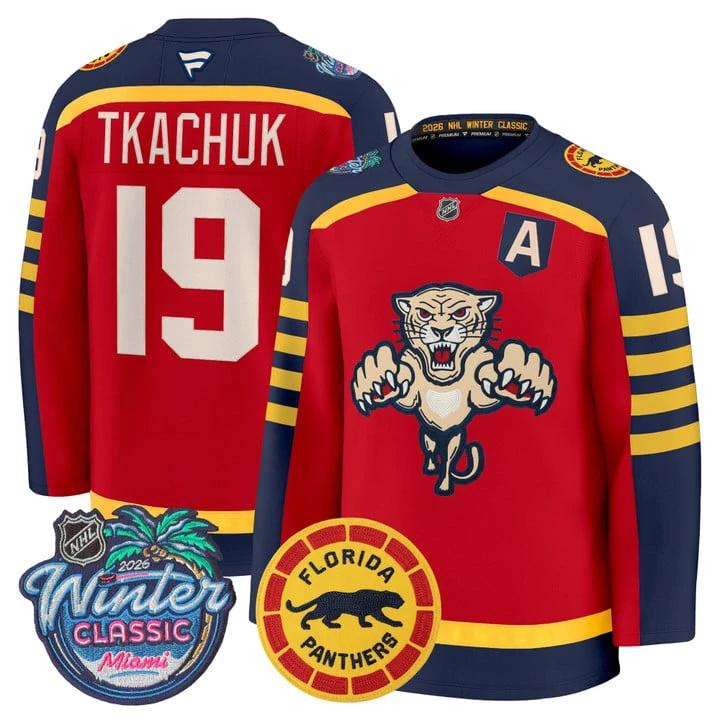 Matthew Tkachuk Jersey #19 Florida Panthers 2026 Winter Classic Premium Stitched by Hockey David