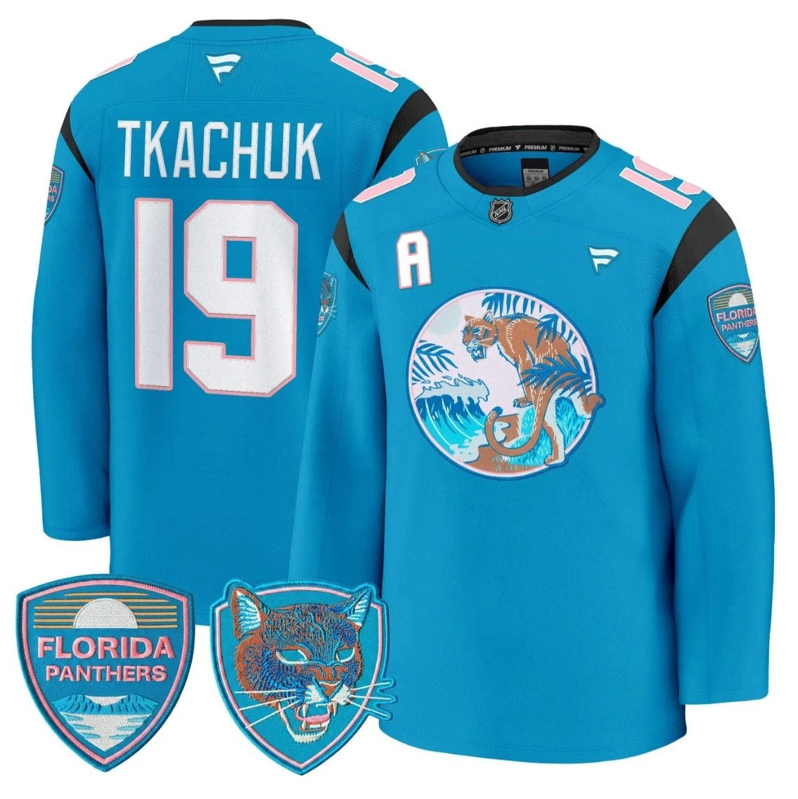 Matthew Tkachuk Jersey #19 Florida Panthers SoFlo Night Edition Premium Stitched by Hockey David