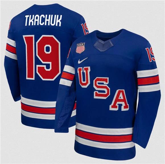 Matthew Tkachuk Jersey #19 USA Premium 2026 All Stitched by Hockey David