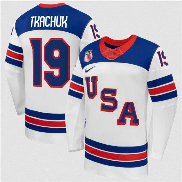Matthew Tkachuk Jersey #19 USA Premium 2026 All Stitched by Hockey David