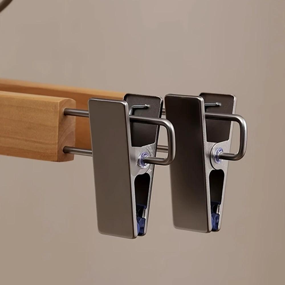 Maxwell Premium Wood Pants Hangers with Clips by Casa & Beyond