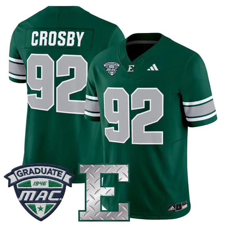 Maxx Crosby Jersey #92 Eastern Michigan Eagles 2025 Limited Stitched by My Store NCAA Football Jerseys