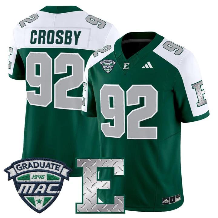 Maxx Crosby Jersey #92 Eastern Michigan Eagles 2025 Limited Stitched by My Store NCAA Football Jerseys