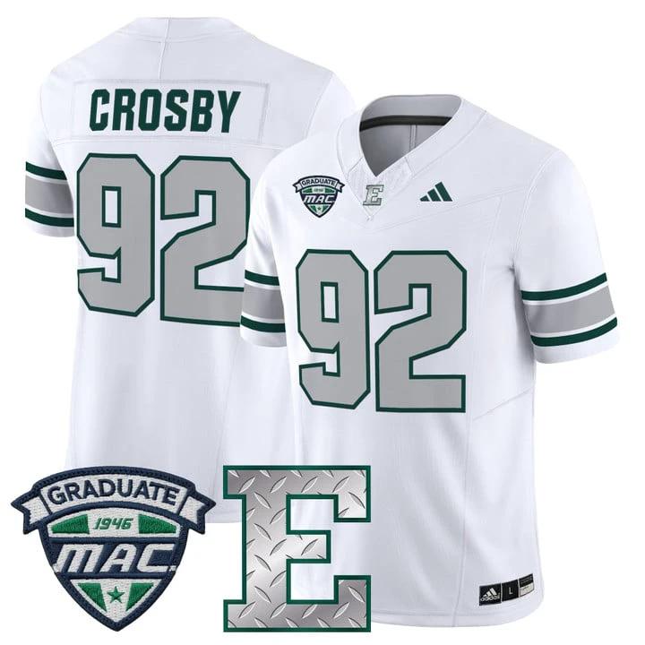 Maxx Crosby Jersey #92 Eastern Michigan Eagles 2025 Limited Stitched by My Store NCAA Football Jerseys