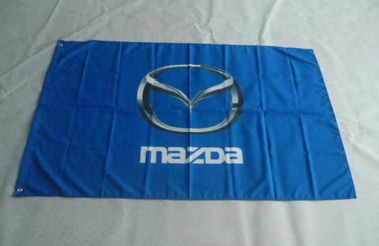 Mazda Car Racing Flag 3X5 Ft Polyester Banner USA 90x150cm by flagsjustdoit